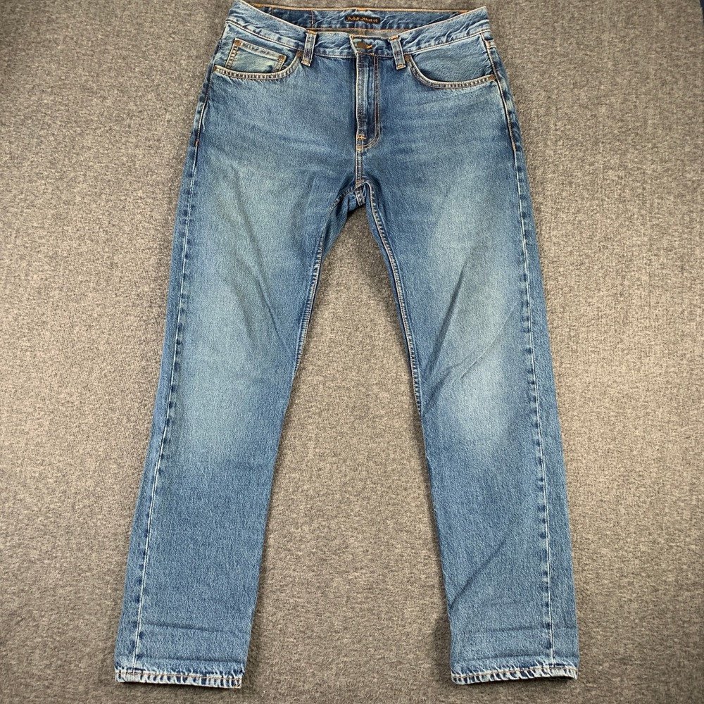 Nudie Jeans Men 33x32 Gritty Jackson Far Out Denim Pant